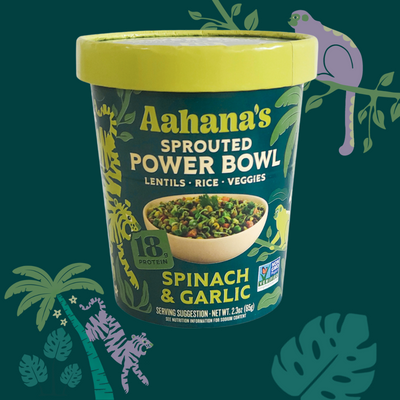 Spinach & Garlic – Sprouted Power Bowl (6 Pack)
