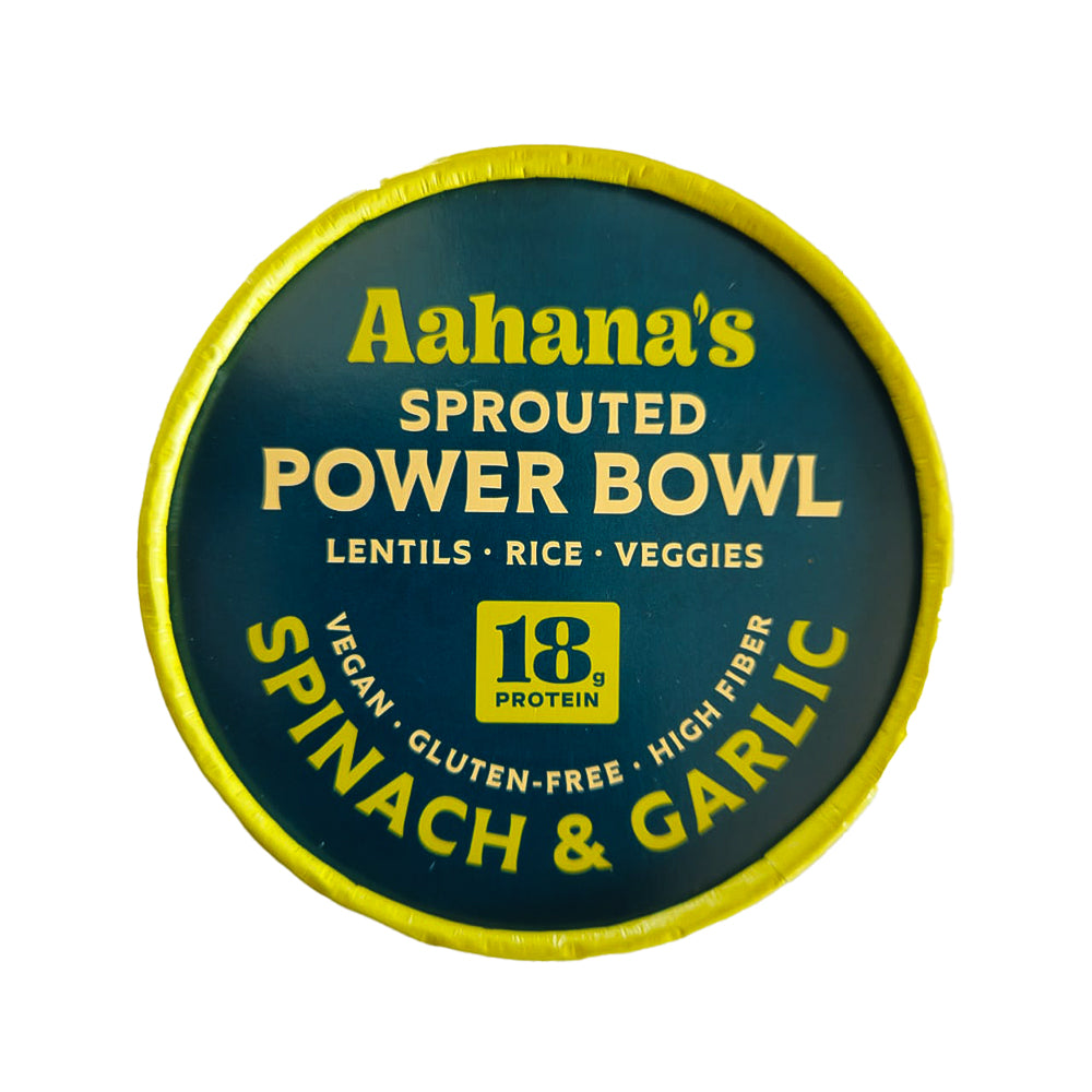 Spinach & Garlic Sprouted Power Bowl (6 Pack) | Aahana's Naturals