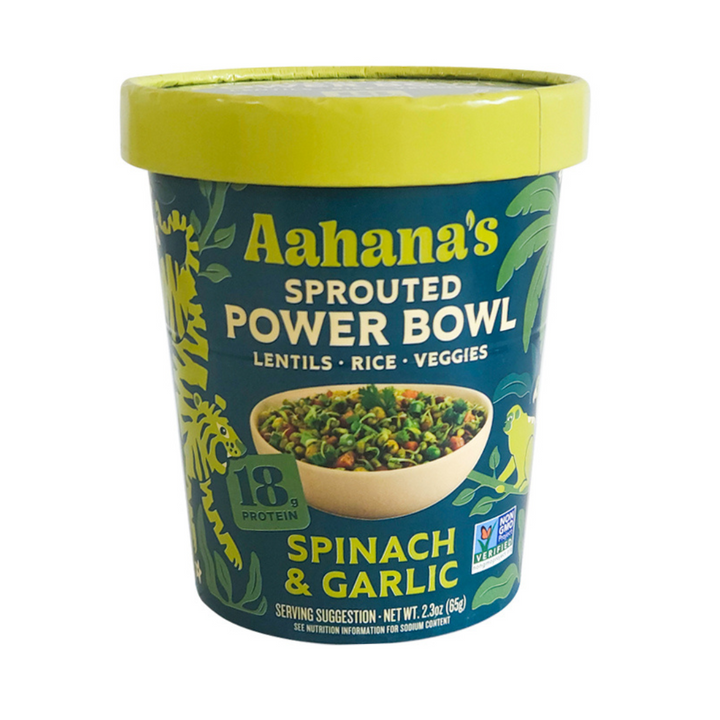 Spinach & Garlic -  Sprouted Power Bowl